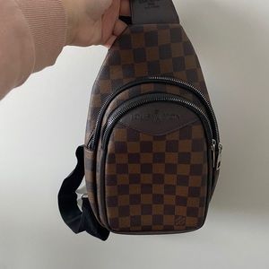 Brown satchel cross body